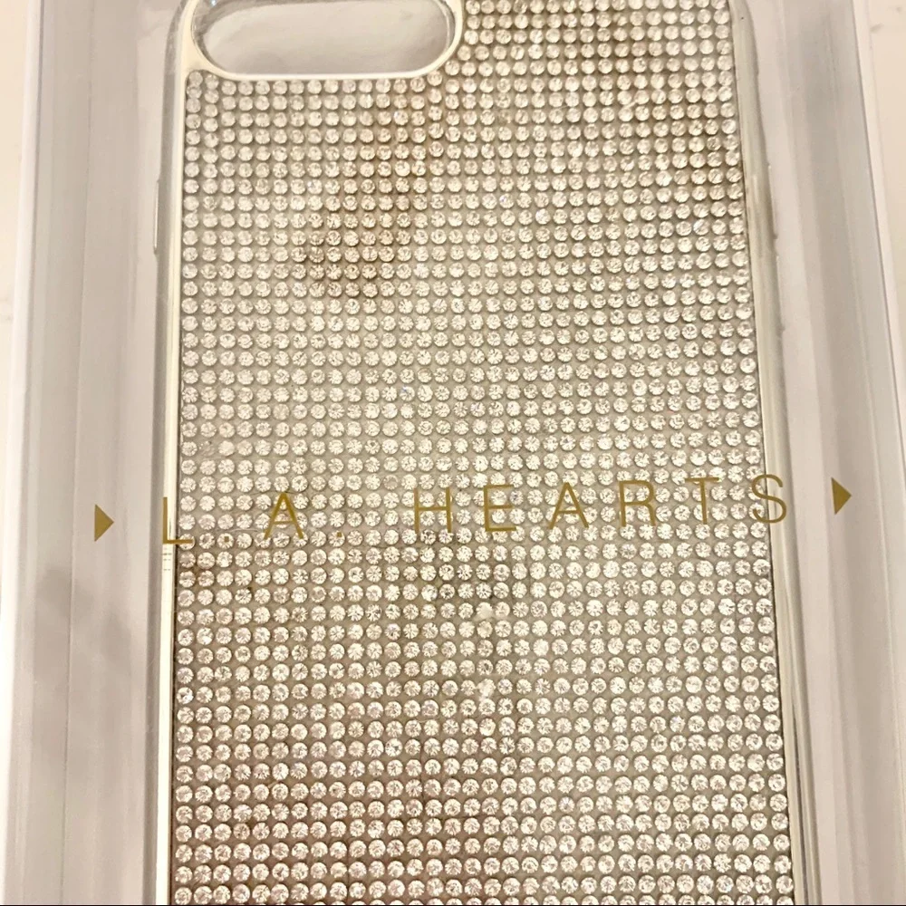 LA Hearts Sparkly iPhone Case for 6+ 7+ and 8+